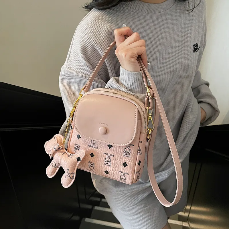 TOUTSEUL YOLO PU Crossbody Bag, Shoulder Bag Women's White/Pink/Coffee/Brown-6