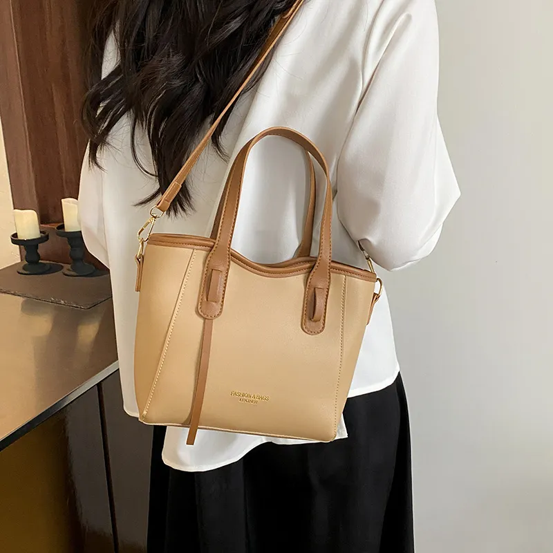 TOUTSEUL YOLO PU Handbag Women's Black/Khaki/Pink/Brown-8