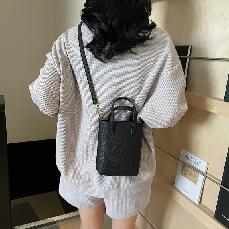 TOUTSEUL YOLO PU Shoulder Bag, Crossbody Bag, Handbag Women's White/Pink/Brown/Black-20