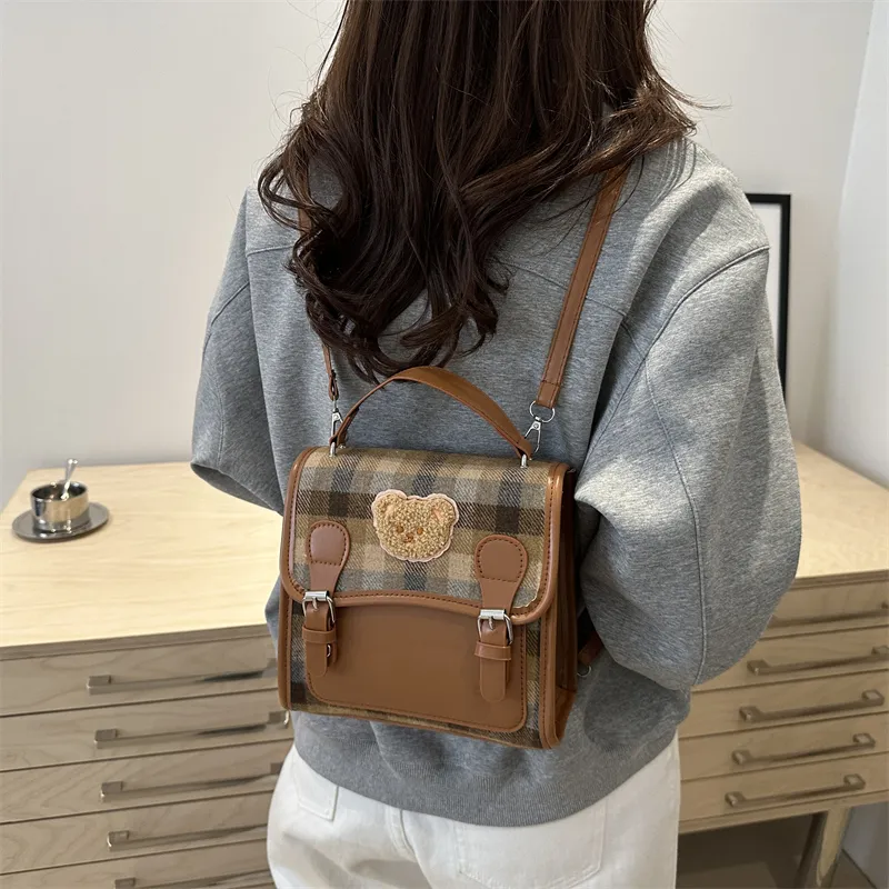 TOUTSEUL YOLO PU Backpack Women's Brown/Coffee-3