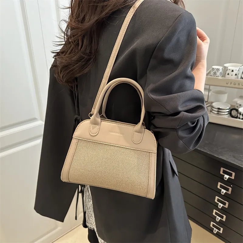 TOUTSEUL YOLO PU One Shoulder Handbag Women's White/Black/Khaki/Light Brown-12