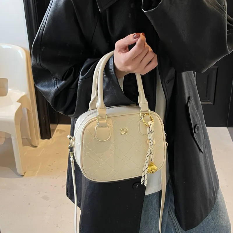 TOUTSEUL YOLO PU Shoulder Bag, Crossbody Bag, Handbag Regular Women's Ecru/Black/Pink/Brown-3