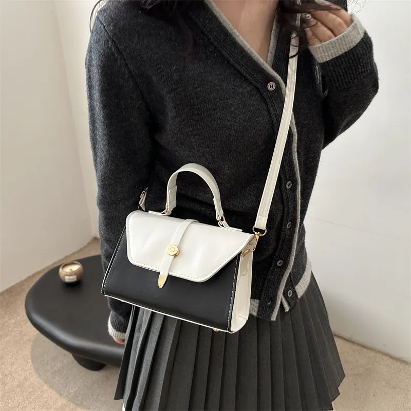 TOUTSEUL YOLO PU One Shoulder Handbag Women's White/Black/Red/Khaki/Brown-3
