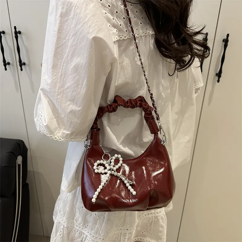 TOUTSEUL YOLO PU Handbag Women's Black/White/Silver/Red-24