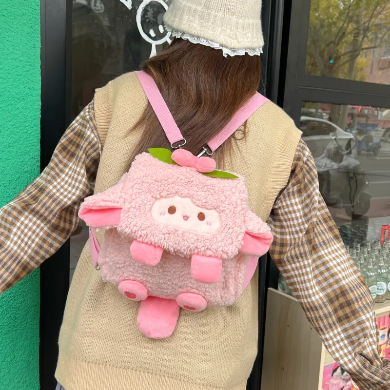TOUTSEUL YOLO Plush Backpack Regular Women's Multicolor-9