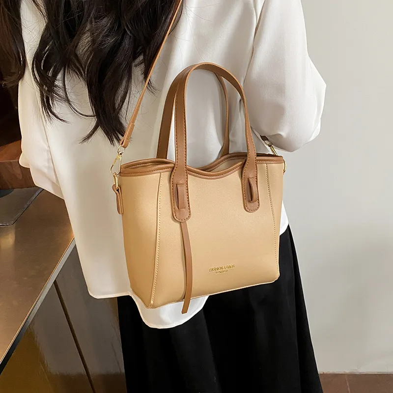 TOUTSEUL YOLO PU Handbag Women's Black/Khaki/Pink/Brown-9