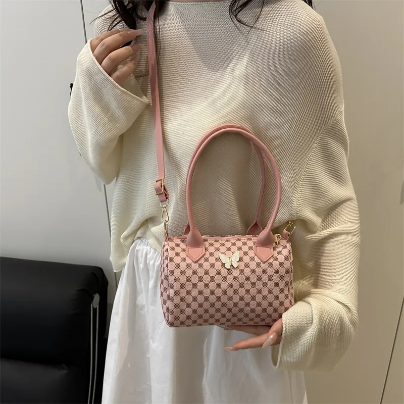 TOUTSEUL YOLO PU Boston Bag Handbag Women's White/Pink/Black/Brown-16