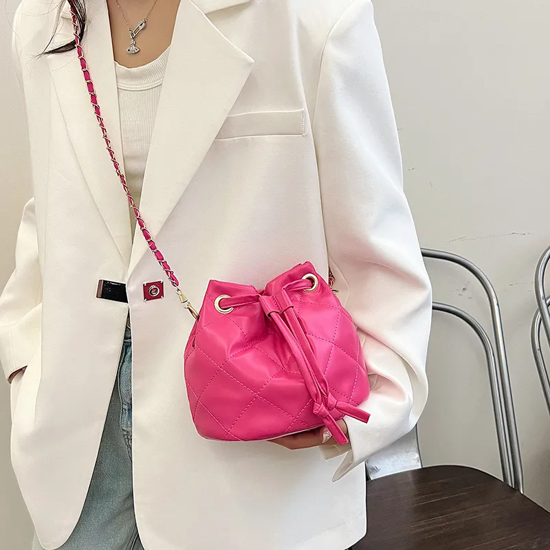 TOUTSEUL YOLO PU Crossbody Bag, Shoulder Bag Women's White/Khaki/Black/Rose Red-17