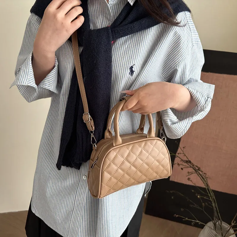 TOUTSEUL YOLO PU Handbag Women's White/Black/Khaki/Pink/Brown-14