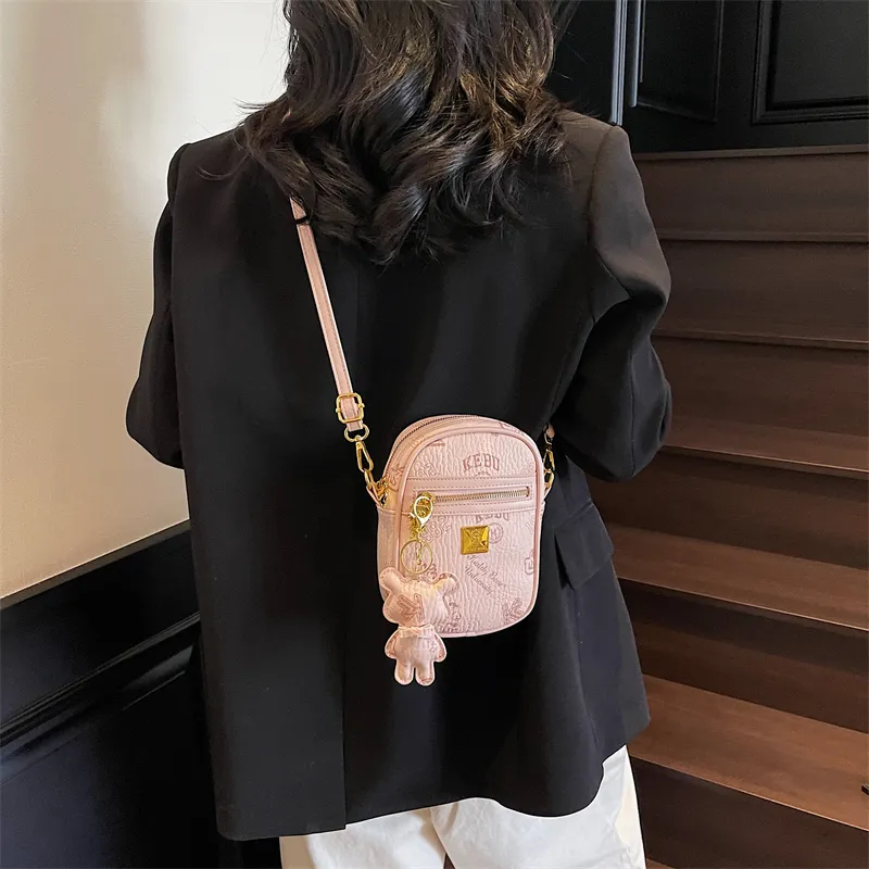 TOUTSEUL YOLO PU Crossbody Bag, Shoulder Bag Women's White/Black/Pink/Brown-16