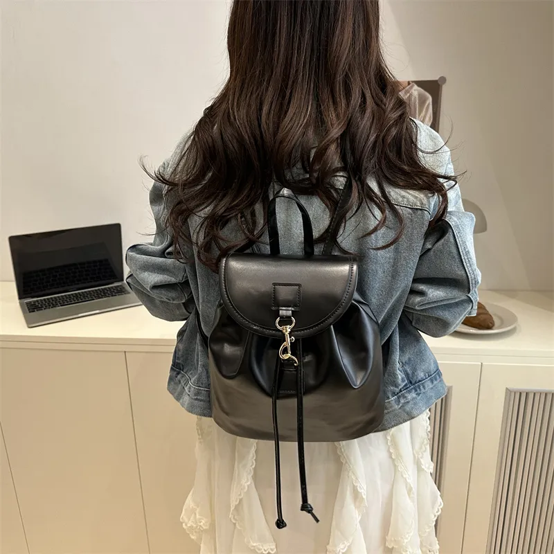 TOUTSEUL YOLO PU Backpack Regular Women's White/Pink/Black/Brown-4
