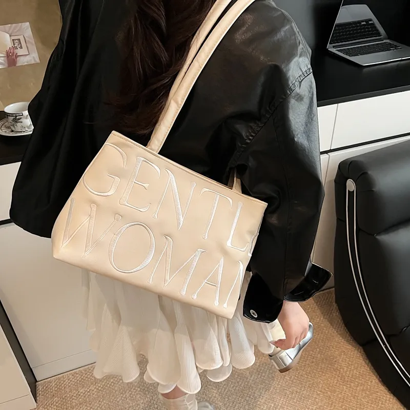 TOUTSEUL YOLO PU Shoulder Bag Women's Ecru/Black/Red/Purple/Green/Blue/Pink-2