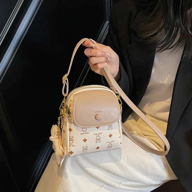 TOUTSEUL YOLO PU Crossbody Bag, Shoulder Bag Women's White/Pink/Coffee/Brown-4