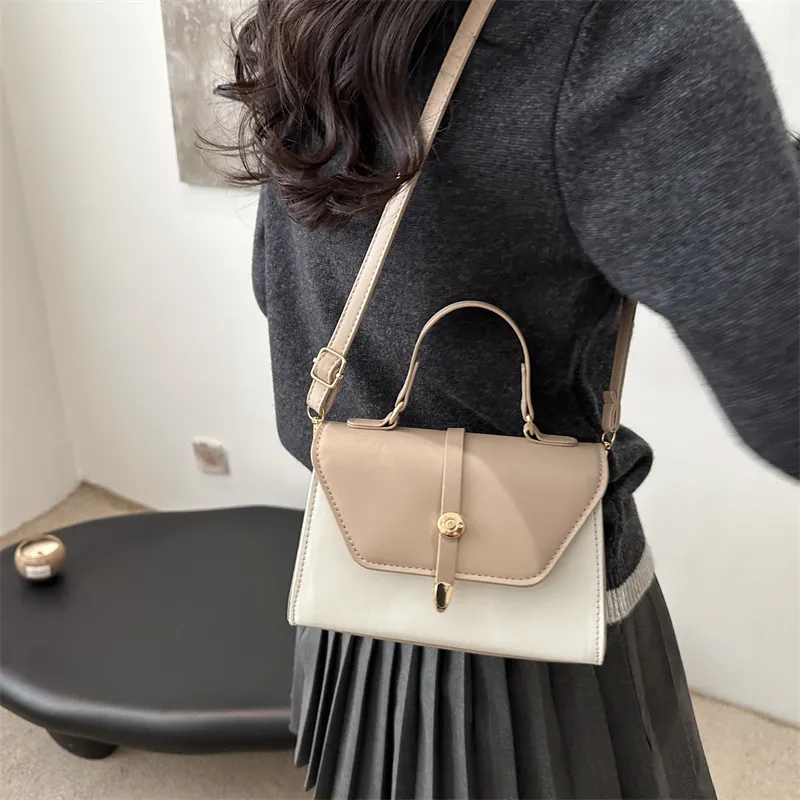 TOUTSEUL YOLO PU One Shoulder Handbag Women's White/Black/Red/Khaki/Brown-18