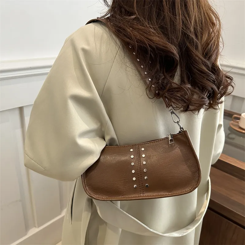 TOUTSEUL YOLO PU Shoulder Bag Women's White/Green/Red/Black/Brown-28