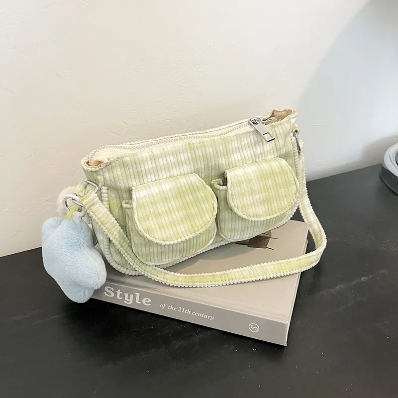 TOUTSEUL YOLO Corduroy Shoulder Bag Women's Multicolor-7