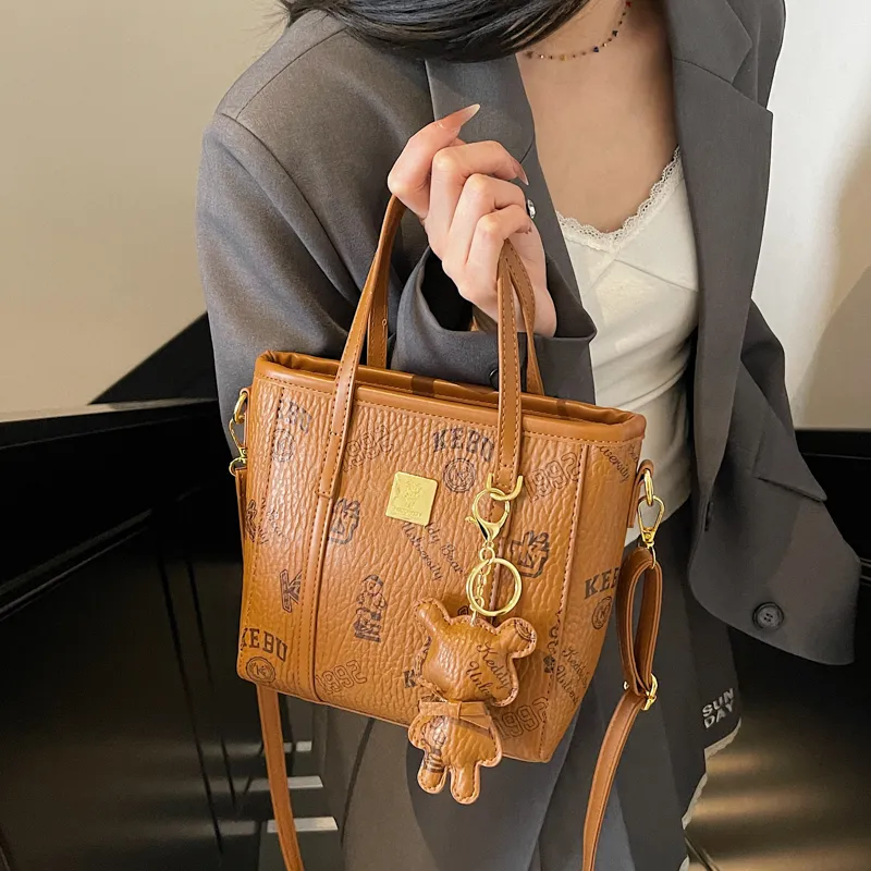 TOUTSEUL YOLO PU One Shoulder Handbag Women's White/Black/Pink/Brown-19