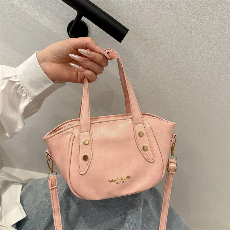 TOUTSEUL YOLO PU Handbag Women's White/Black/Pink/Brown-14