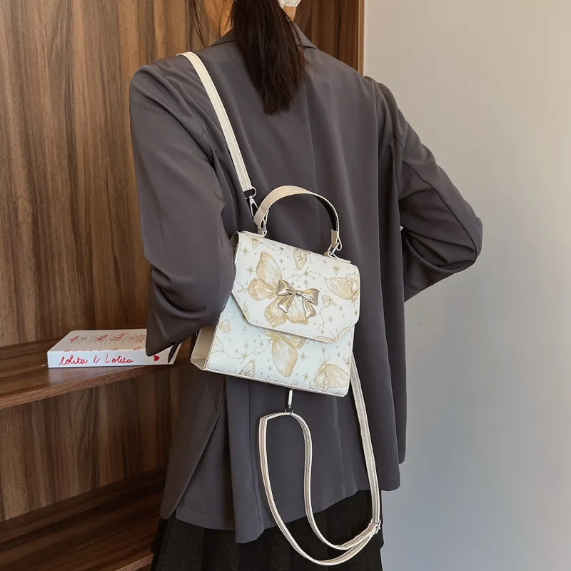 TOUTSEUL YOLO PU Backpack Women's White/Black/Red/Pink-4