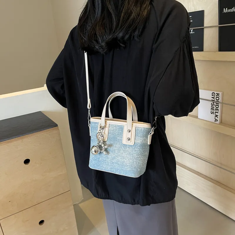TOUTSEUL YOLO Fabric One Shoulder Handbag Regular Women's Ecru/Pink/Blue/Silver-1