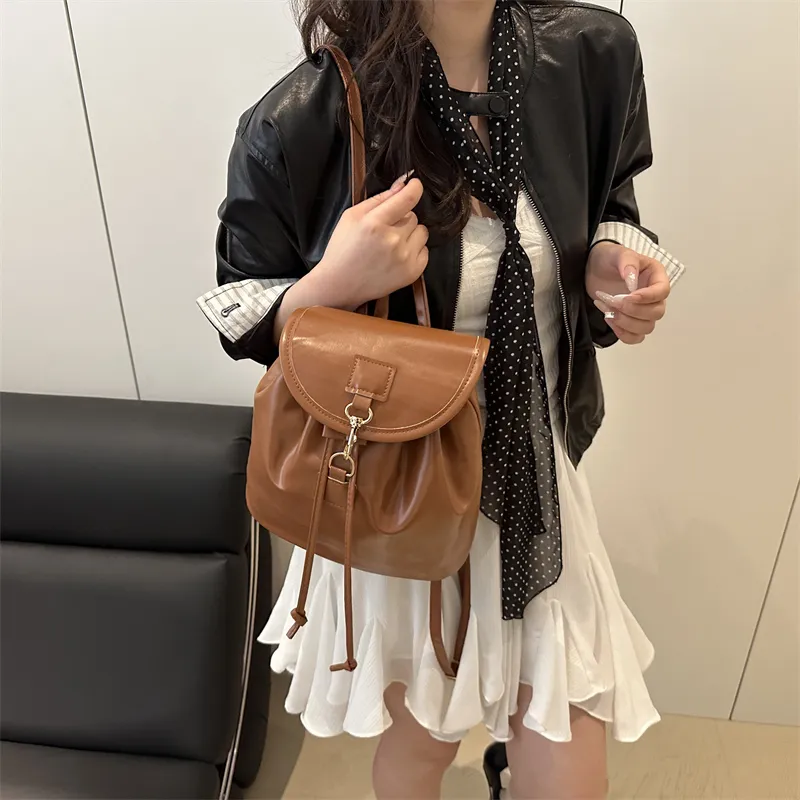 TOUTSEUL YOLO PU Backpack Regular Women's White/Pink/Black/Brown-16