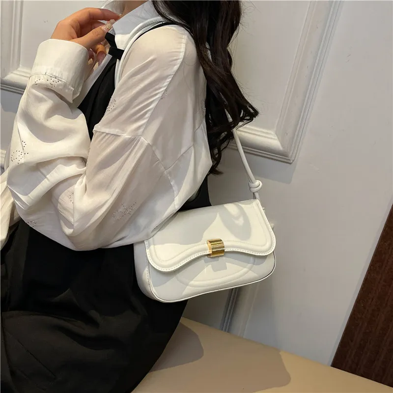 TOUTSEUL YOLO PU Shoulder Bag, Crossbody Bag Women's White/Black/Pink/Brown-5