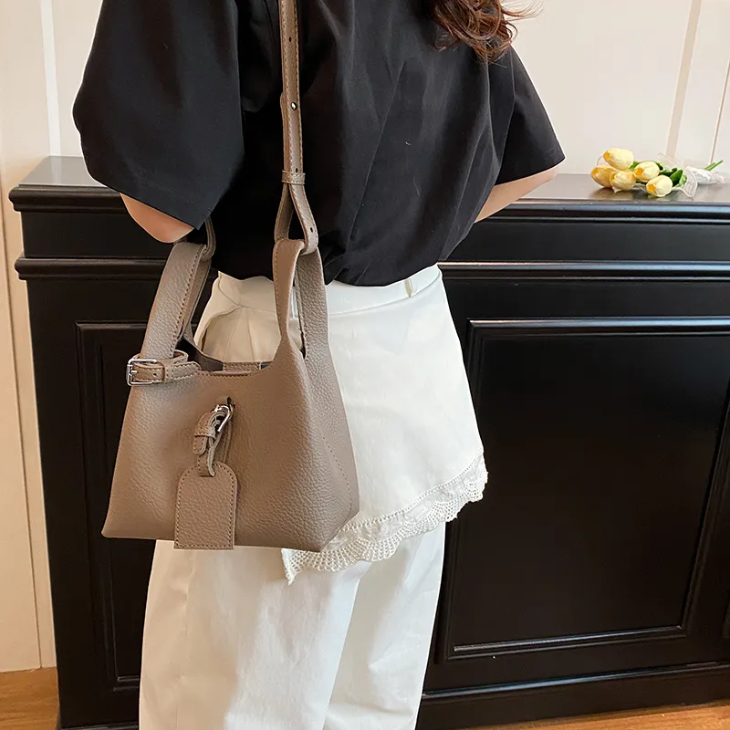TOUTSEUL YOLO PU Handbag Women's Ecru/Gray/Black/Khaki-13