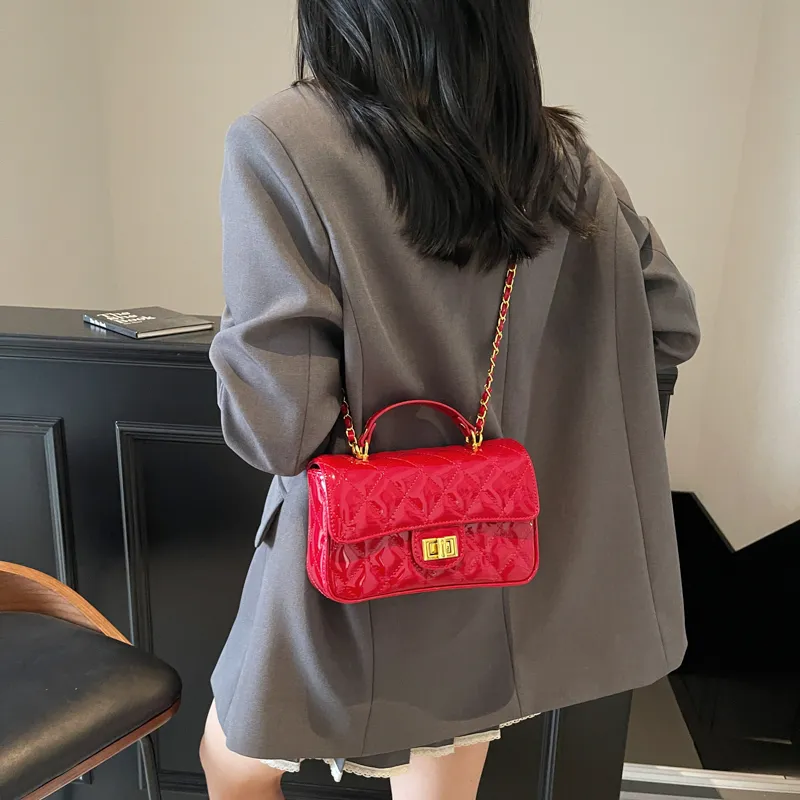 TOUTSEUL YOLO PU Handbag Women's Ecru/Yellow/Black/Burgundy/Pink-19