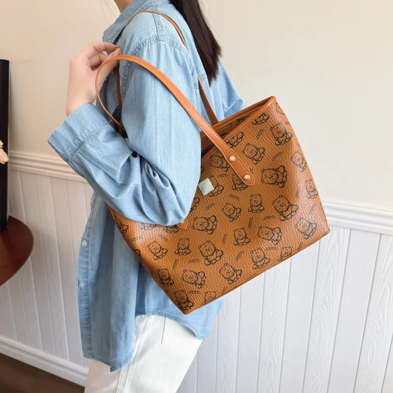 TOUTSEUL YOLO PU Tote Bag, Shopping Bag, Shoulder Bag Women's Multicolor-13