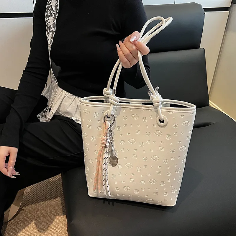 TOUTSEUL YOLO PU Shoulder Bag Women's White/Black/Blue/Pink-1