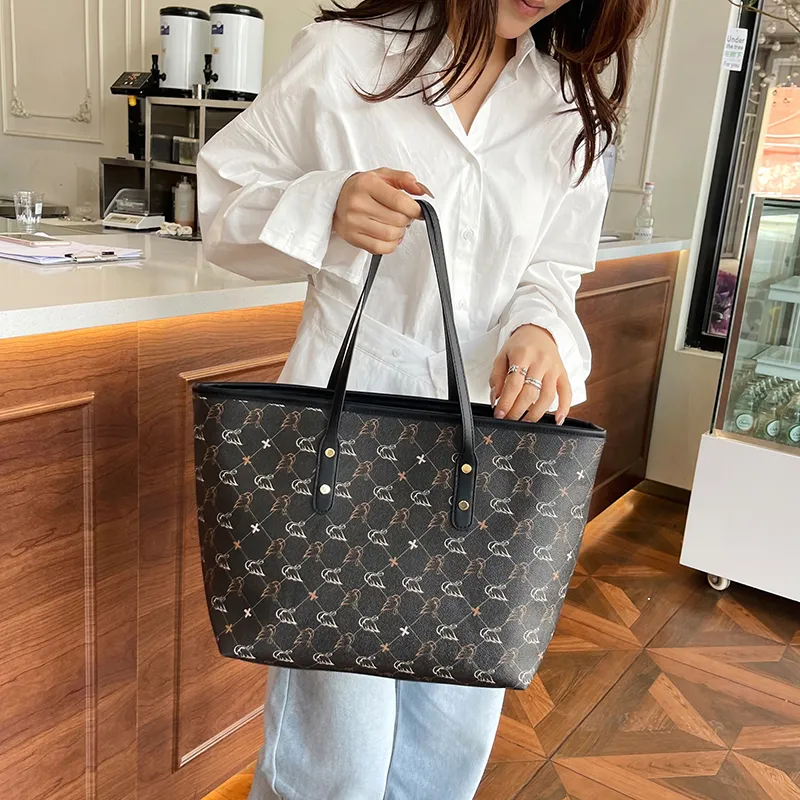 TOUTSEUL YOLO PU Tote Bag, Shoulder Bag Regular Women's White/Black/Pink/Brown-7