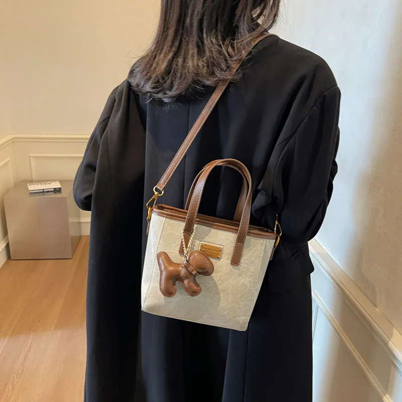 TOUTSEUL YOLO PU Crossbody One Shoulder Handbag Women's White & Black/White & Coffee/Black & Blue/Coffee-7