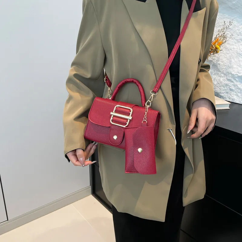 TOUTSEUL YOLO Pu One Shoulder Handbag Women's White/Black/Red/Pink/Brown-13