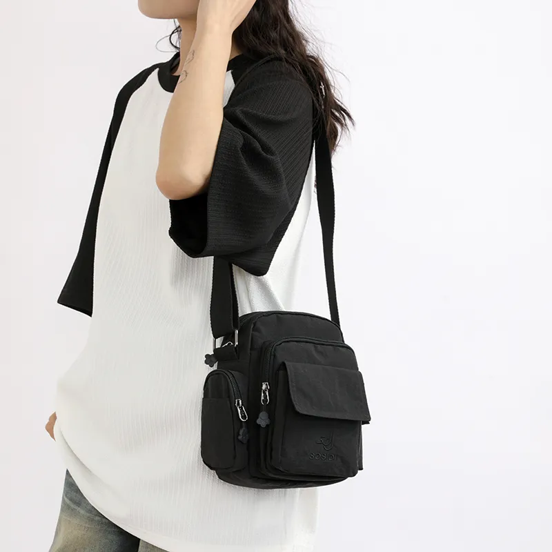 TOUTSEUL YOLO Pu Shoulder Bag Women's Ecru/Sky Blue/Black-18