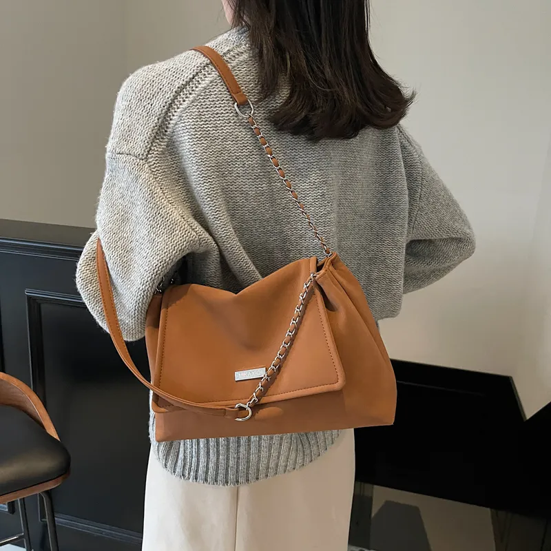 TOUTSEUL YOLO PU Shoulder Bag Women's Ecru/Black/Pink/Brown-18