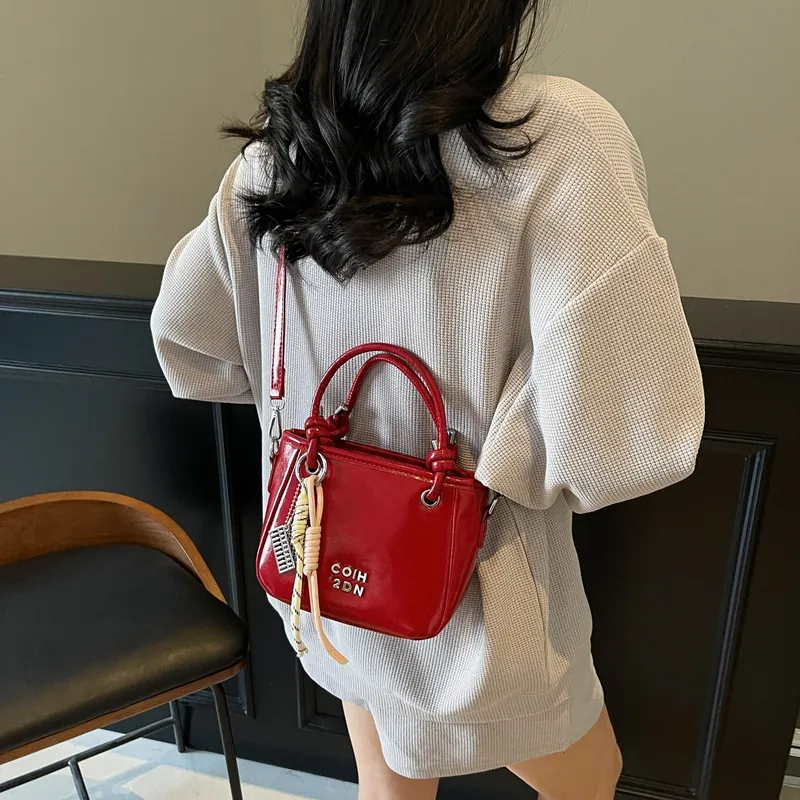 TOUTSEUL YOLO PU Crossbody One Shoulder Handbag Women's Ancora Red/Ecru/Silver/Black/Pink-1