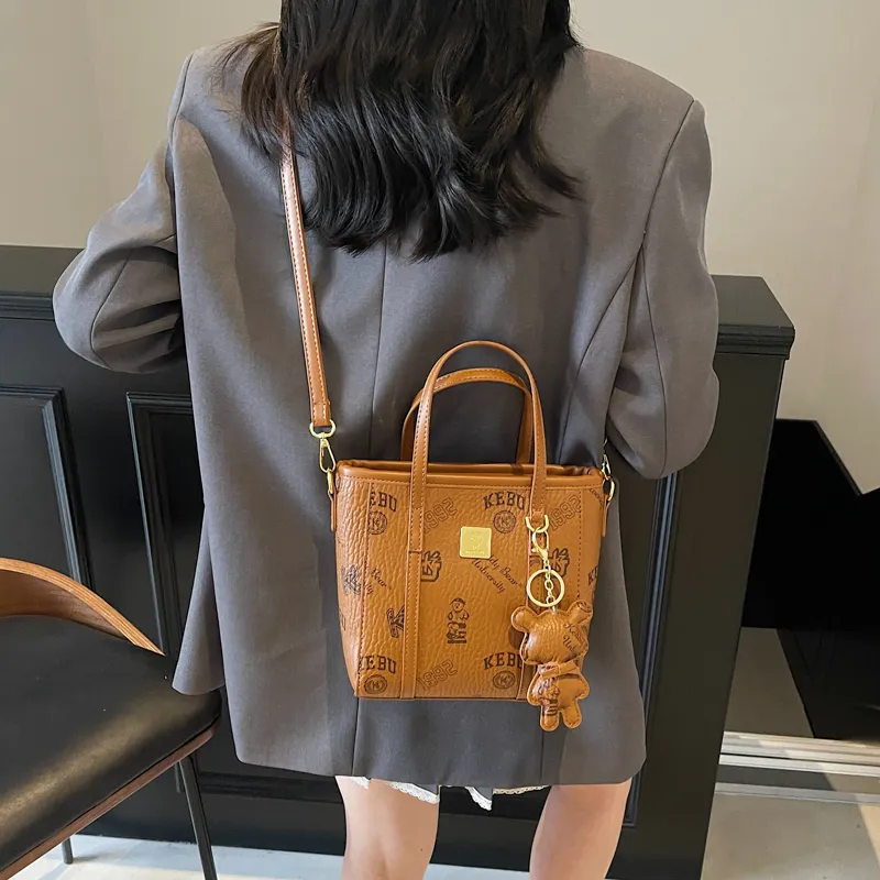 TOUTSEUL YOLO PU One Shoulder Handbag Women's White/Black/Pink/Brown-21