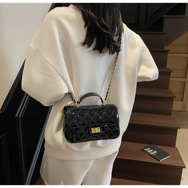 TOUTSEUL YOLO PU Handbag Women's Ecru/Yellow/Black/Burgundy/Pink-34