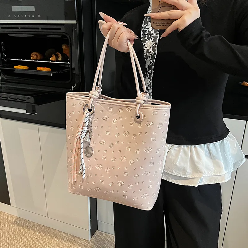 TOUTSEUL YOLO PU Shoulder Bag Women's White/Black/Blue/Pink-21