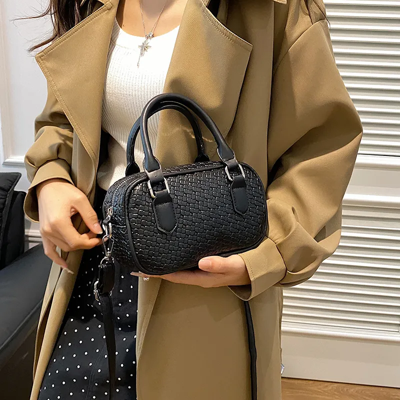 TOUTSEUL YOLO PU Boston Bag Handbag Women's Khaki/Yellow/Green/Black-19