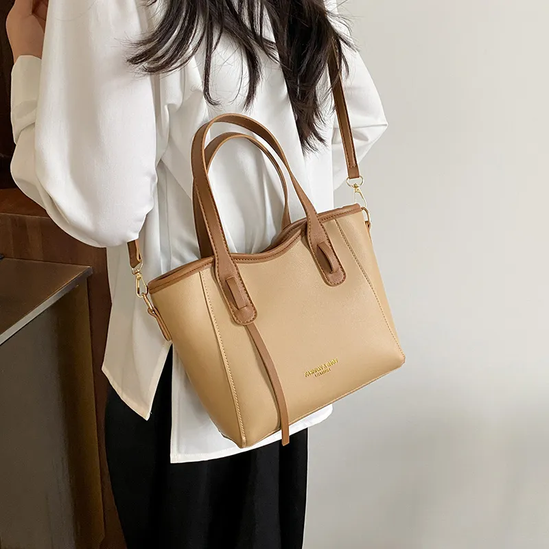 TOUTSEUL YOLO PU Handbag Women's Black/Khaki/Pink/Brown-6