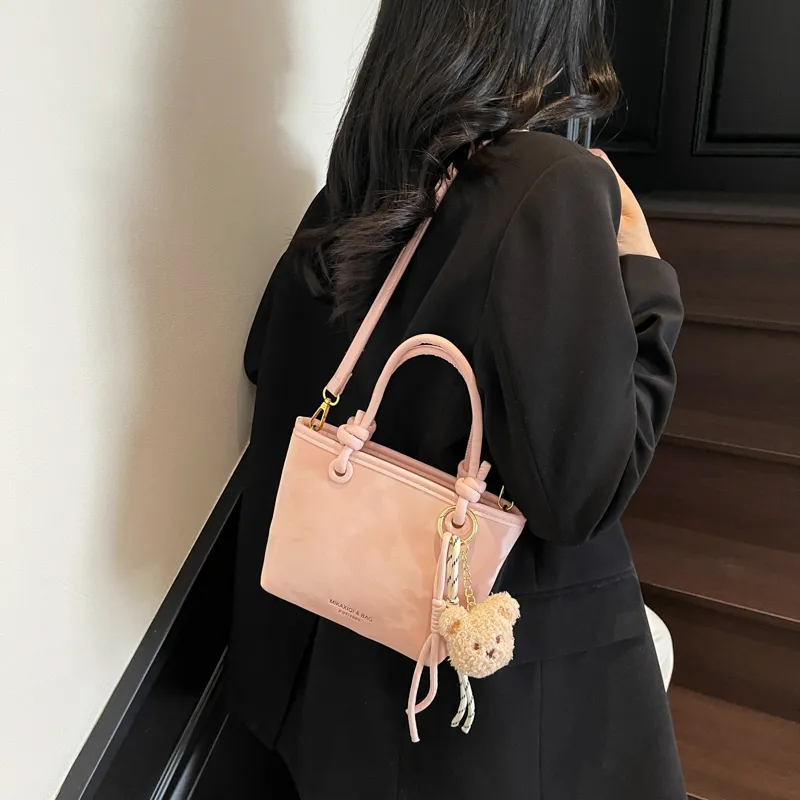 TOUTSEUL YOLO PU Crossbody One Shoulder Handbag Women's Ecru/Black/Blue/Pink-18