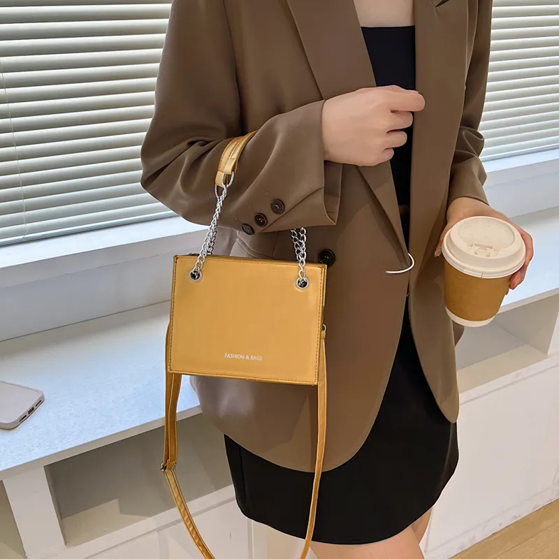 TOUTSEUL YOLO PU Shoulder Bag, Crossbody Bag, Handbag Women's Ecru/Gold/Brown/Black-11