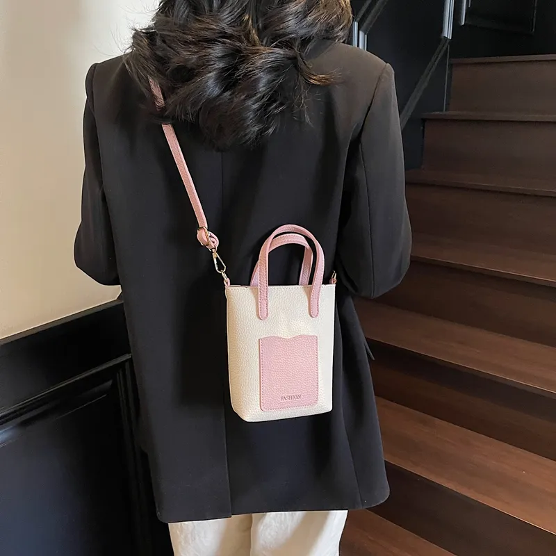 TOUTSEUL YOLO PU Shoulder Bag, Crossbody Bag, Handbag Women's White/Pink/Brown/Black-7