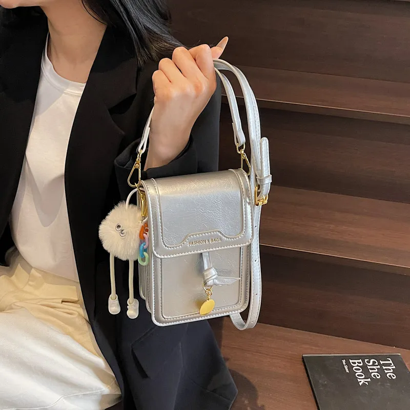 TOUTSEUL YOLO PU Cell Phone Pouch Women's White/Silver/Black/Pink-14