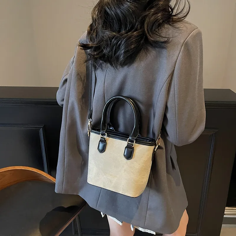 TOUTSEUL YOLO PU Crossbody Handbag Women's Beige & Brown/Beige & Black/Black & Pink-10