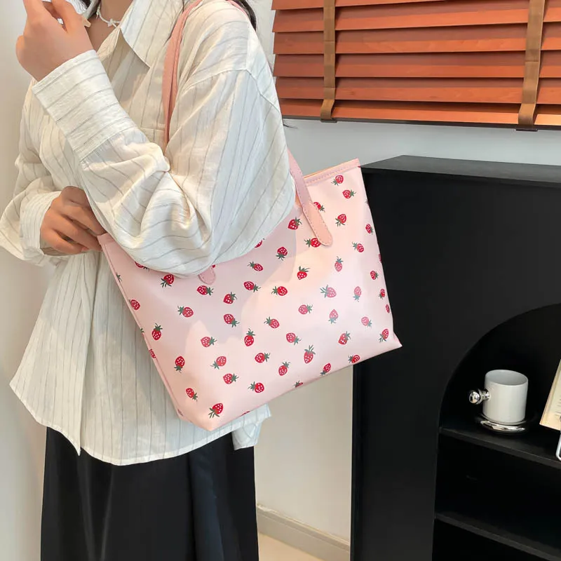 TOUTSEUL YOLO PU Tote Bag, Shopping Bag, Shoulder Bag Women's Multicolor-4