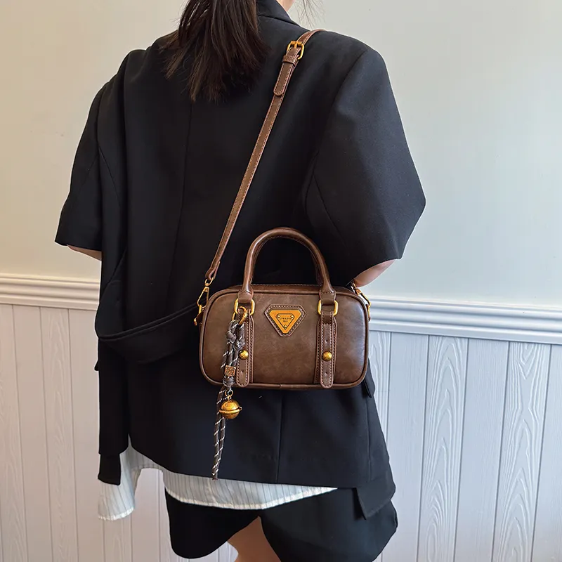 TOUTSEUL YOLO PU One Shoulder Handbag Women's Ecru/Black/Khaki/Brown-15