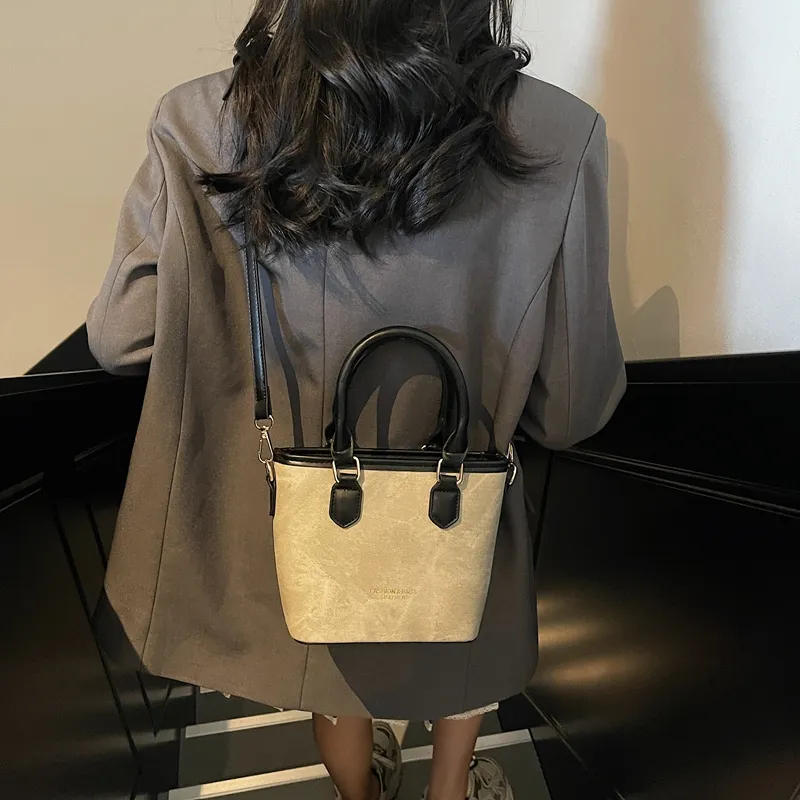 TOUTSEUL YOLO PU Crossbody Handbag Women's Beige & Brown/Beige & Black/Black & Pink-9
