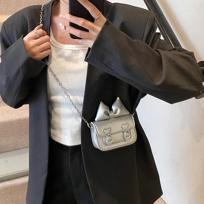 TOUTSEUL YOLO PU Crossbody Bag, Shoulder Bag Regular Women's Ivory/Silver/Black/Pink/Light Green-8